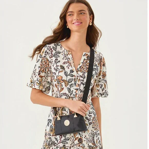 Lilly Pulitzer Kerrington Top Handle Mini Bag - Noir